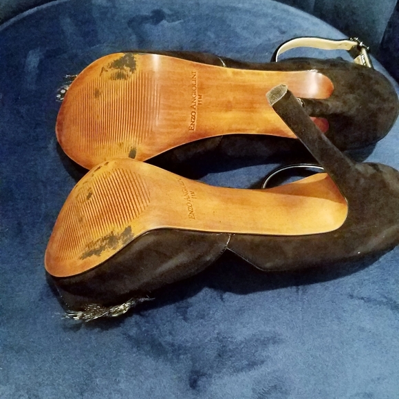 Black suede high heels - Picture 5 of 5